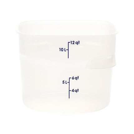 Hộp Đựng Thực Phẩm Tròn Cambro 12RFSPROPP190 CamRound® FreshPro 11.4 lít - Nhựa Polypropylene, Trong Mờ