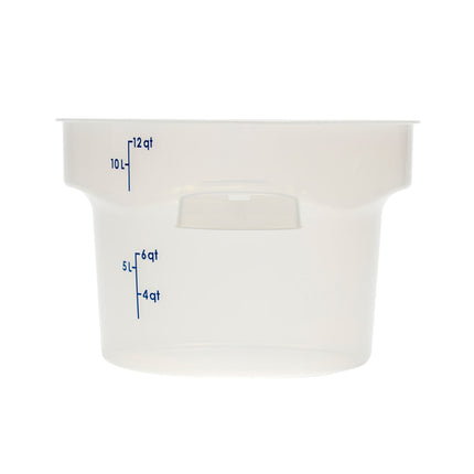 Hộp Đựng Thực Phẩm Tròn Cambro 12RFSPROPP190 CamRound® FreshPro 11.4 lít - Nhựa Polypropylene, Trong Mờ