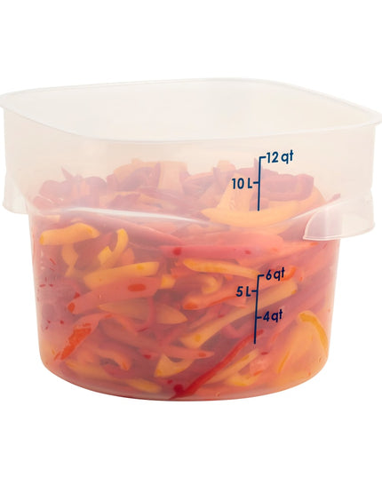 Hộp Đựng Thực Phẩm Tròn Cambro 12RFSPROPP190 CamRound® FreshPro 11.4 lít - Nhựa Polypropylene, Trong Mờ