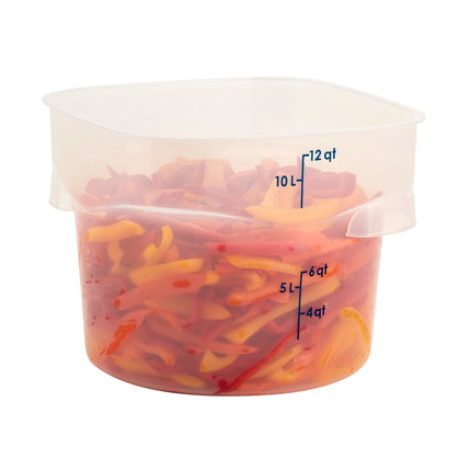 Hộp Đựng Thực Phẩm Tròn Cambro 12RFSPROPP190 CamRound® FreshPro 11.4 lít - Nhựa Polypropylene, Trong Mờ