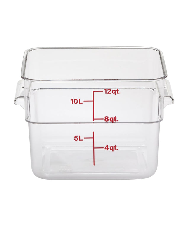 Cambro 12SFSCW135 Hộp Đựng Thực Phẩm Vuông 11.4 lít - CamSquare®, Polycarbonate, Trong Suốt