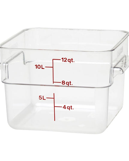 Cambro 12SFSCW135 Hộp Đựng Thực Phẩm Vuông 11.4 lít - CamSquare®, Polycarbonate, Trong Suốt