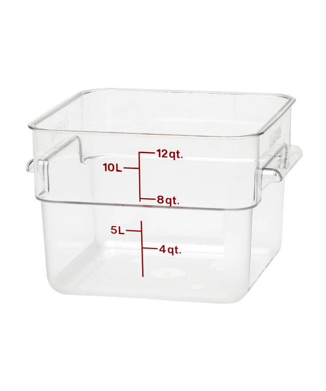 Cambro 12SFSCW135 Hộp Đựng Thực Phẩm Vuông 11.4 lít - CamSquare®, Polycarbonate, Trong Suốt