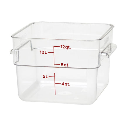 Cambro 12SFSCW135 Hộp Đựng Thực Phẩm Vuông 11.4 lít - CamSquare®, Polycarbonate, Trong Suốt