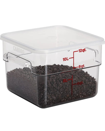 Cambro 12SFSCW135 Hộp Đựng Thực Phẩm Vuông 11.4 lít - CamSquare®, Polycarbonate, Trong Suốt