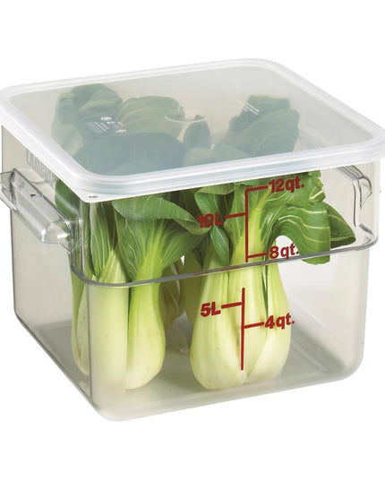 Cambro 12SFSCW135 Hộp Đựng Thực Phẩm Vuông 11.4 lít - CamSquare®, Polycarbonate, Trong Suốt