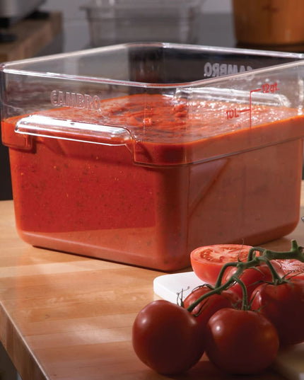 Cambro 12SFSCW135 Hộp Đựng Thực Phẩm Vuông 11.4 lít - CamSquare®, Polycarbonate, Trong Suốt