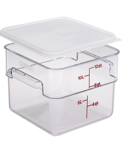 Cambro 12SFSCW135 Hộp Đựng Thực Phẩm Vuông 11.4 lít - CamSquare®, Polycarbonate, Trong Suốt
