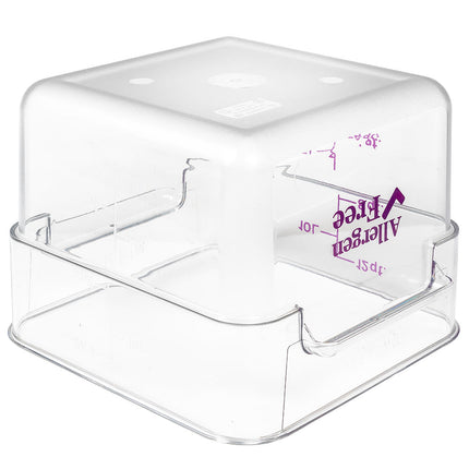 Hộp Đựng Thực Phẩm Vuông Cambro 12SFSCW441 11.4 lít - CamSquare®, Không Gây Dị Ứng, Polycarbonate, Trong Suốt