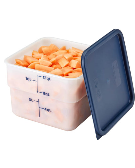 Hộp Đựng Thực Phẩm Vuông Cambro 12SFSP148 11.4 lít - CamSquare®, Polyethylene, Trắng Tự Nhiên