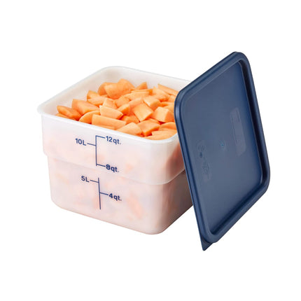 Hộp Đựng Thực Phẩm Vuông Cambro 12SFSP148 11.4 lít - CamSquare®, Polyethylene, Trắng Tự Nhiên