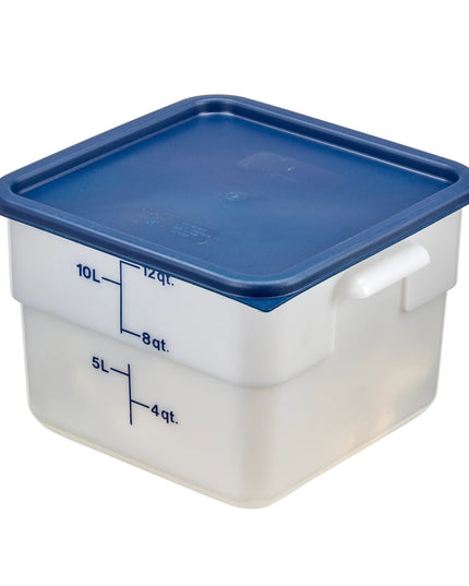 Hộp Đựng Thực Phẩm Vuông Cambro 12SFSP148 11.4 lít - CamSquare®, Polyethylene, Trắng Tự Nhiên