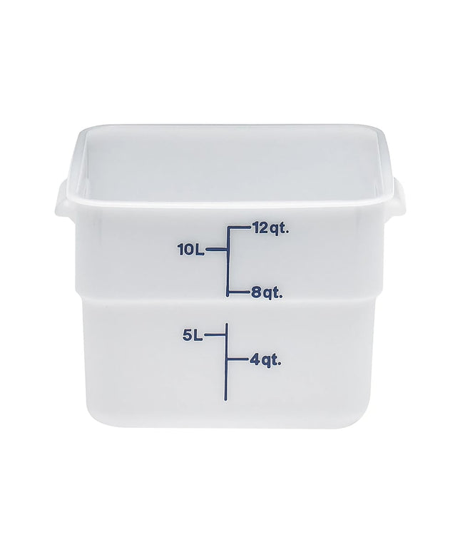 Hộp Đựng Thực Phẩm Vuông Cambro 12SFSP148 11.4 lít - CamSquare®, Polyethylene, Trắng Tự Nhiên