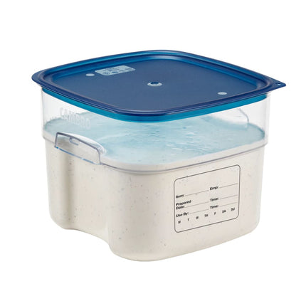Cambro 12SFSPROCW135 Hộp Đựng Thực Phẩm Vuông FreshPro 11.4 lít - CamSquare®, Polycarbonate, Vạch Chia Màu Xanh