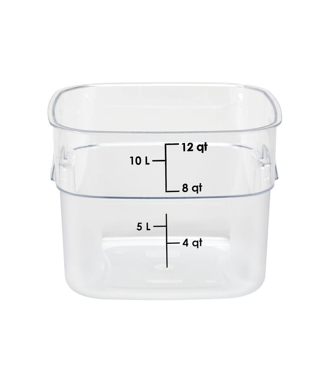 Cambro 12SFSPROCW135 Hộp Đựng Thực Phẩm Vuông FreshPro 11.4 lít - CamSquare®, Polycarbonate, Vạch Chia Màu Xanh