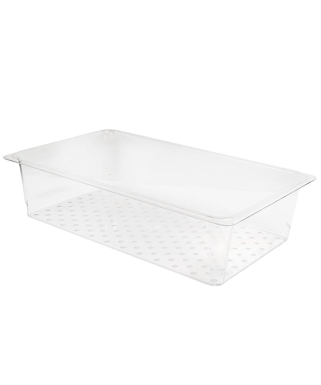 Cambro 15CLRCW135 Camwear Rổ Lọc - Kích Thước Đầy Đủ, Sâu 12.7 cm, Trong Suốt
