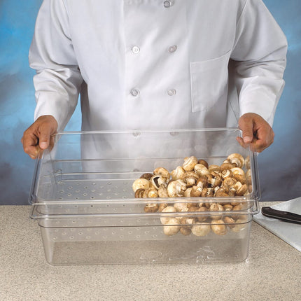 Cambro 15CLRCW135 Camwear Rổ Lọc - Kích Thước Đầy Đủ, Sâu 12.7 cm, Trong Suốt