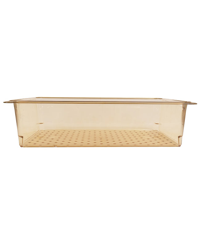 Cambro 15CLRHP150 Rổ Lọc H-Pan - Kích Thước Đầy Đủ, Sâu 12.7 cm, Màu Hổ Phách