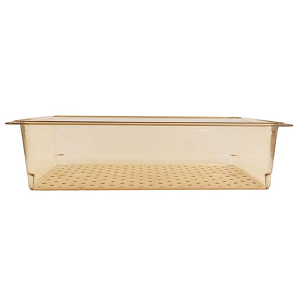 Cambro 15CLRHP150 Rổ Lọc H-Pan - Kích Thước Đầy Đủ, Sâu 12.7 cm, Màu Hổ Phách