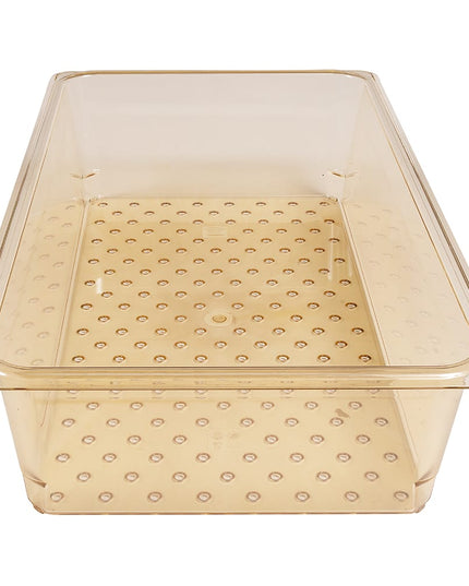 Cambro 15CLRHP150 Rổ Lọc H-Pan - Kích Thước Đầy Đủ, Sâu 12.7 cm, Màu Hổ Phách