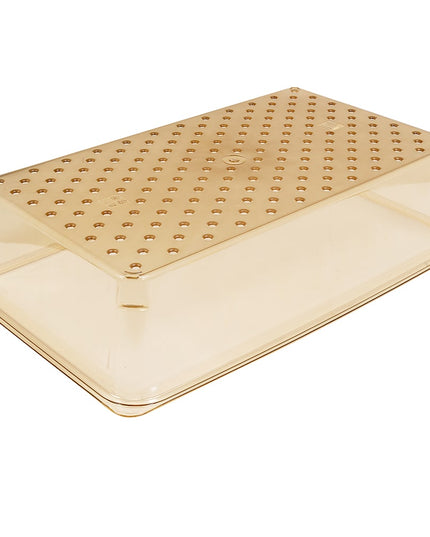 Cambro 15CLRHP150 Rổ Lọc H-Pan - Kích Thước Đầy Đủ, Sâu 12.7 cm, Màu Hổ Phách