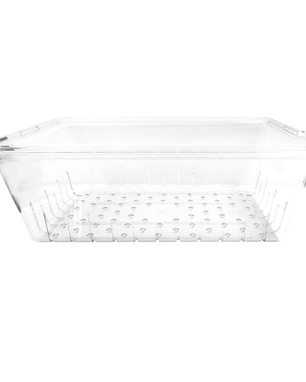 Rổ Lọc Cambro 18268CLRCW135 Camwear - Kích Thước Đầy Đủ, 20.3 cmD, Trong Suốt
