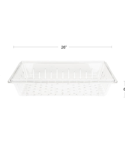 Cambro 1826CLRCW135 Rá Camwear - Cỡ Đầy Đủ, 15.2 cmD, Trong Suốt