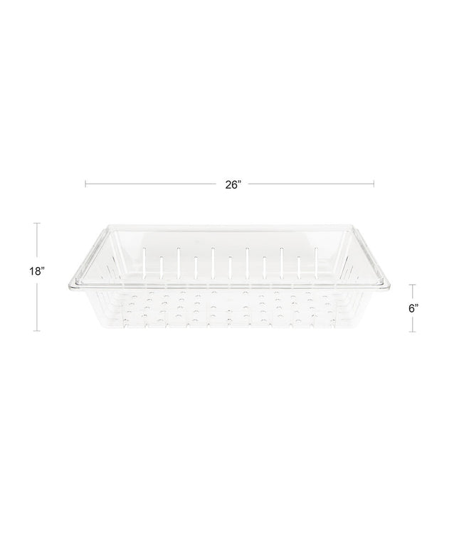 Cambro 1826CLRCW135 Rá Camwear - Cỡ Đầy Đủ, 15.2 cmD, Trong Suốt
