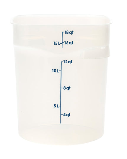 Cambro 18RFSPROPP190 Hộp Đựng Thực Phẩm Tròn CamRound® FreshPro 17 lít - Polypropylene, Trong Mờ