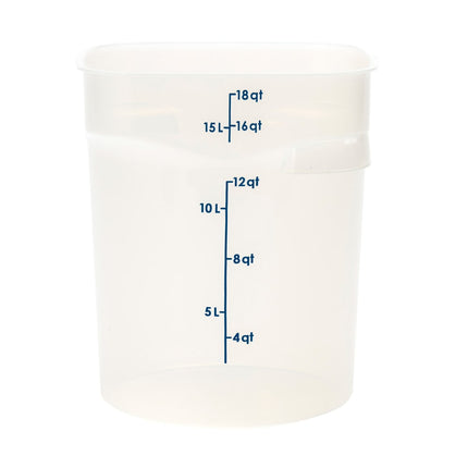 Cambro 18RFSPROPP190 Hộp Đựng Thực Phẩm Tròn CamRound® FreshPro 17 lít - Polypropylene, Trong Mờ