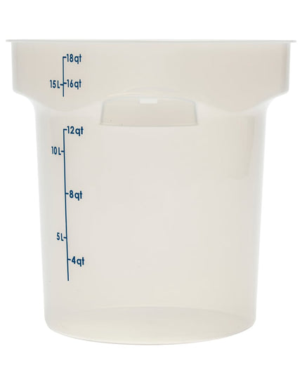 Cambro 18RFSPROPP190 Hộp Đựng Thực Phẩm Tròn CamRound® FreshPro 17 lít - Polypropylene, Trong Mờ