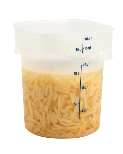 Cambro 18RFSPROPP190 Hộp Đựng Thực Phẩm Tròn CamRound® FreshPro 17 lít - Polypropylene, Trong Mờ