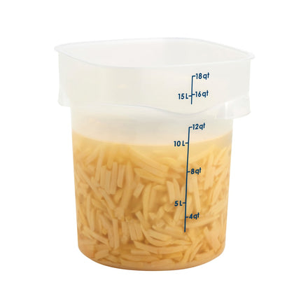 Cambro 18RFSPROPP190 Hộp Đựng Thực Phẩm Tròn CamRound® FreshPro 17 lít - Polypropylene, Trong Mờ