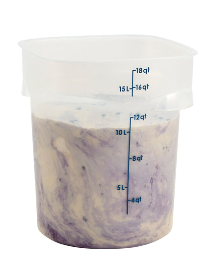 Cambro 18RFSPROPP190 Hộp Đựng Thực Phẩm Tròn CamRound® FreshPro 17 lít - Polypropylene, Trong Mờ