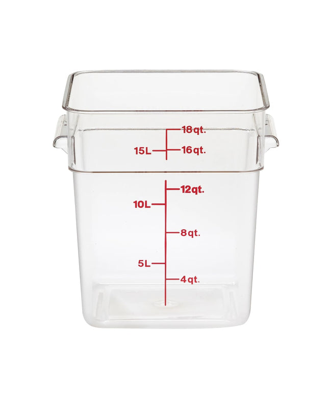 Hộp Đựng Thực Phẩm Vuông Cambro 18SFSCW135 17 lít - CamSquare®, Polycarbonate, Trong Suốt