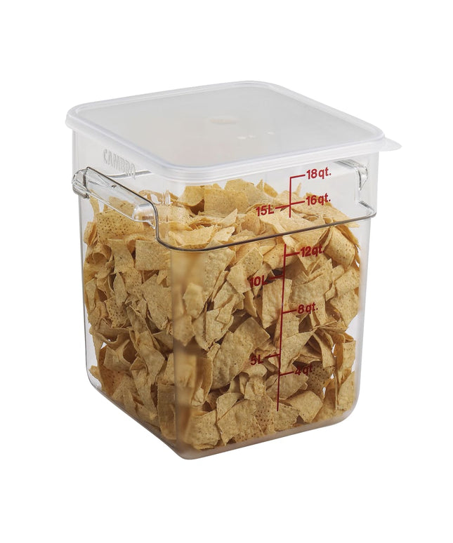 Hộp Đựng Thực Phẩm Vuông Cambro 18SFSCW135 17 lít - CamSquare®, Polycarbonate, Trong Suốt