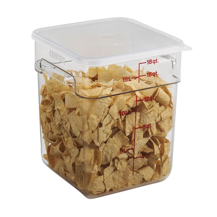 Hộp Đựng Thực Phẩm Vuông Cambro 18SFSCW135 17 lít - CamSquare®, Polycarbonate, Trong Suốt