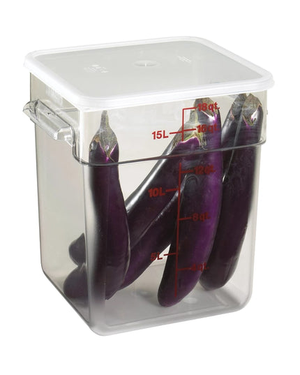 Hộp Đựng Thực Phẩm Vuông Cambro 18SFSCW135 17 lít - CamSquare®, Polycarbonate, Trong Suốt