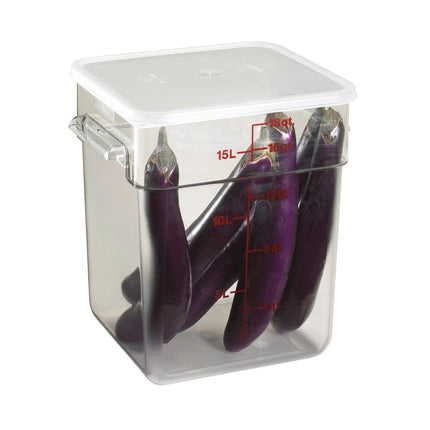 Hộp Đựng Thực Phẩm Vuông Cambro 18SFSCW135 17 lít - CamSquare®, Polycarbonate, Trong Suốt