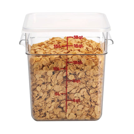Hộp Đựng Thực Phẩm Vuông Cambro 18SFSCW135 17 lít - CamSquare®, Polycarbonate, Trong Suốt