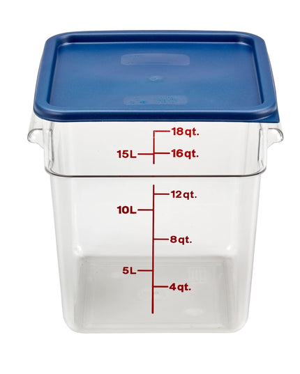 Hộp Đựng Thực Phẩm Vuông Cambro 18SFSCW135 17 lít - CamSquare®, Polycarbonate, Trong Suốt