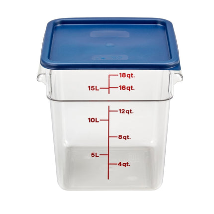 Hộp Đựng Thực Phẩm Vuông Cambro 18SFSCW135 17 lít - CamSquare®, Polycarbonate, Trong Suốt