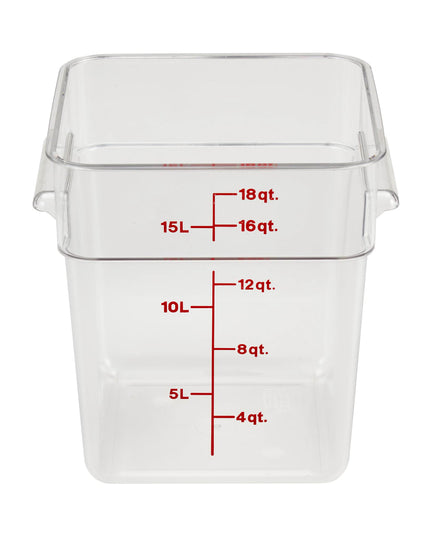 Hộp Đựng Thực Phẩm Vuông Cambro 18SFSCW135 17 lít - CamSquare®, Polycarbonate, Trong Suốt
