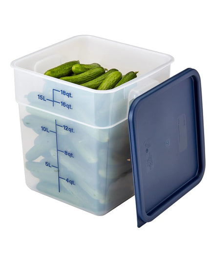 Cambro 18SFSPP190 Hộp Đựng Thực Phẩm Vuông 17 lít - CamSquare®, Polypropylene, Trong Mờ