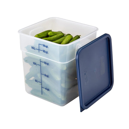 Cambro 18SFSPP190 Hộp Đựng Thực Phẩm Vuông 17 lít - CamSquare®, Polypropylene, Trong Mờ