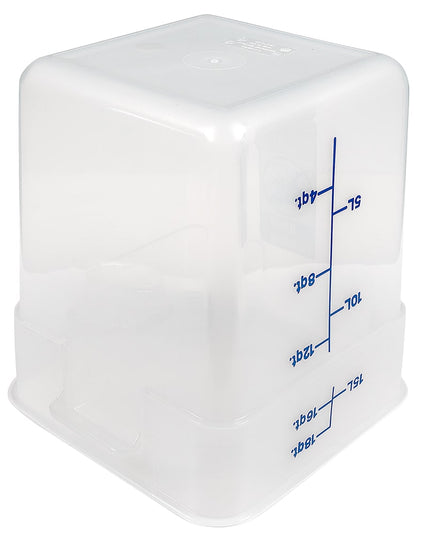 Cambro 18SFSPP190 Hộp Đựng Thực Phẩm Vuông 17 lít - CamSquare®, Polypropylene, Trong Mờ