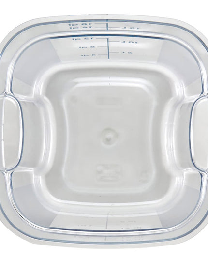Hộp Đựng Thực Phẩm Vuông FreshPro Cambro 18SFSPROCW135 17 lít - CamSquare®, Polycarbonate, Vạch Chia Xanh