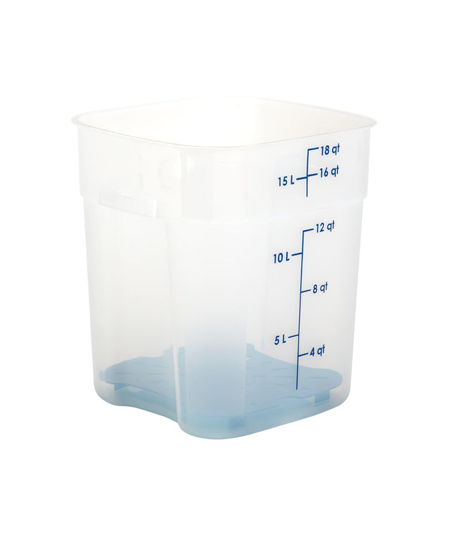 Hộp Đựng Thực Phẩm Vuông FreshPro Cambro 18SFSPROPP190 17 lít - CamSquare®, Polypropylene, Trong Mờ