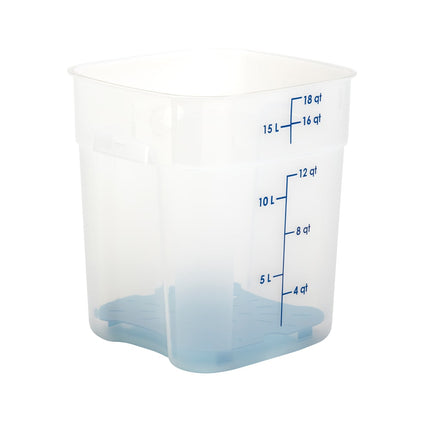 Hộp Đựng Thực Phẩm Vuông FreshPro Cambro 18SFSPROPP190 17 lít - CamSquare®, Polypropylene, Trong Mờ