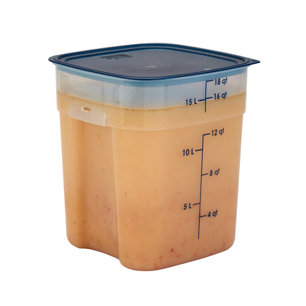 Hộp Đựng Thực Phẩm Vuông FreshPro Cambro 18SFSPROPP190 17 lít - CamSquare®, Polypropylene, Trong Mờ